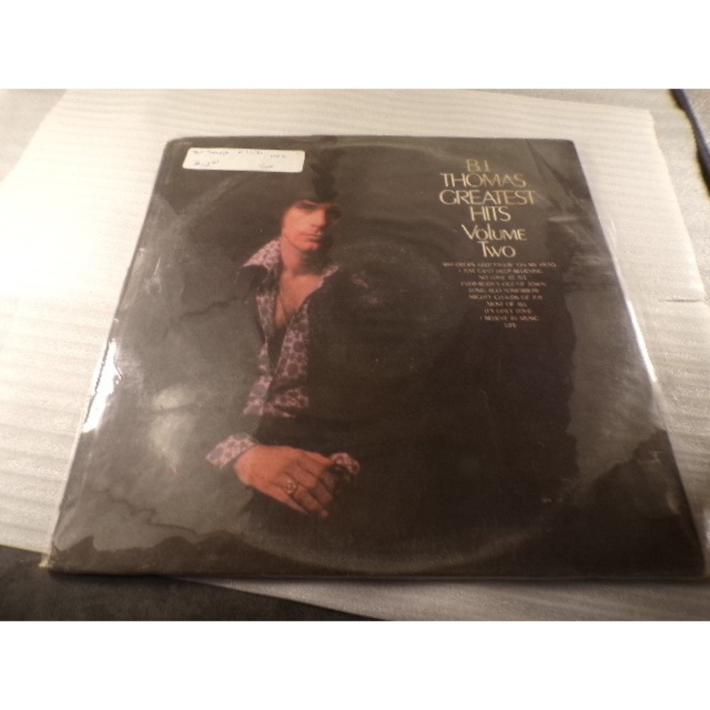 B.J. Thomas Greatest Hits Volume Two Vinyl LP Scepter Records 1971 Pop Country